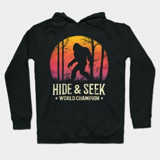 Hide and Seek World Champion Sunset Bigfoot Silhouette Hoodie